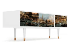 Móvel De Tv| Mueble de TV - 170х59х48 cm - T4 - The Bucintoro, Branco Bege
