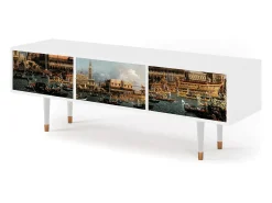 Móvel De Tv| Mueble de TV - 170х59х48 cm - T4 - The Bucintoro, Branco Bege