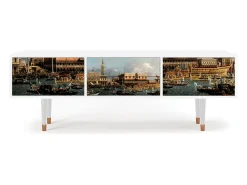 Móvel De Tv| Mueble de TV - 170х59х48 cm - T4 - The Bucintoro, Branco Bege