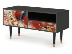 Best Mueble de TV - 115х59х48 cm - T3 - The City Rises, Antracite Cinza antracite