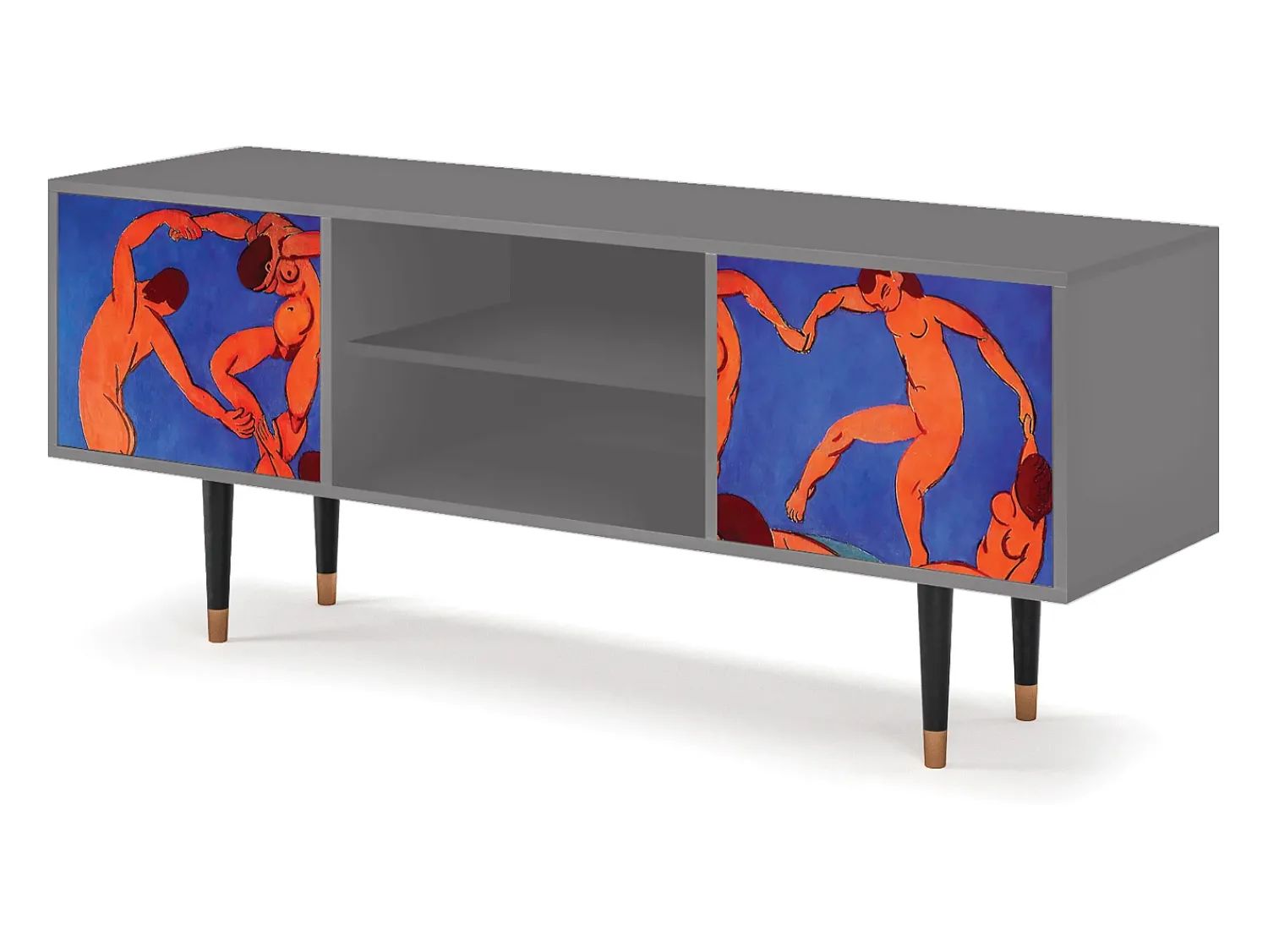 Móvel De Tv| Mueble de TV - 170х69х48 cm - T2 - The Dance by Matisse , Cinza Cinzento
