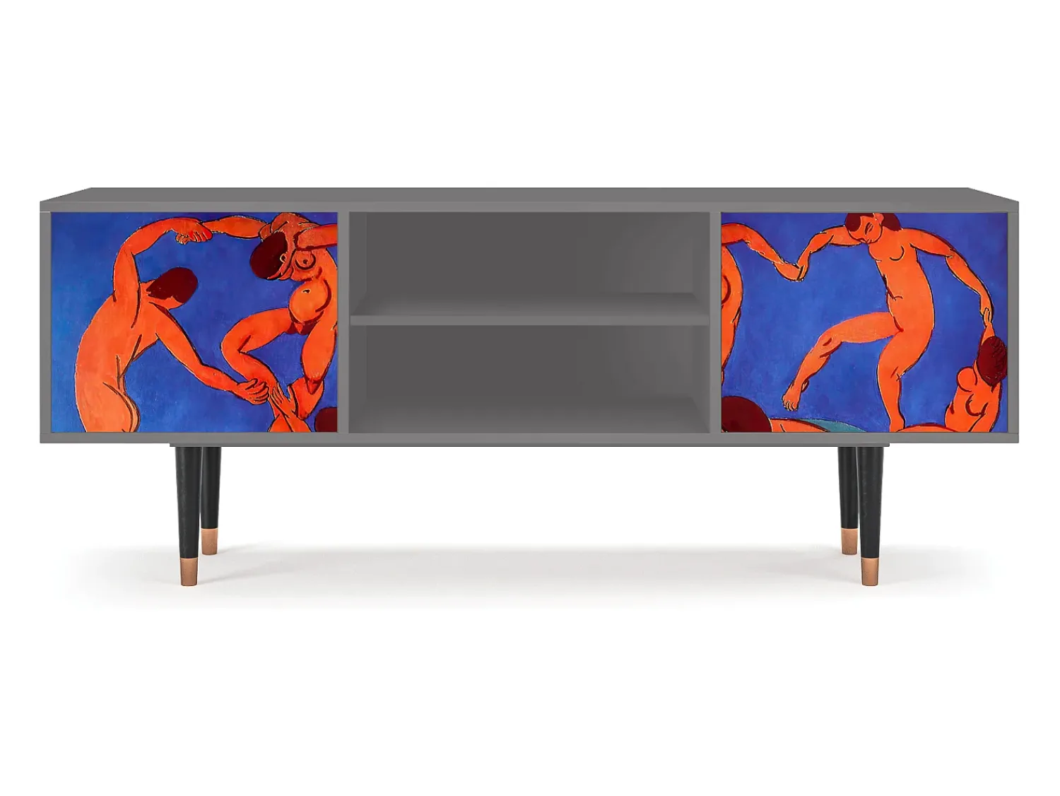 Móvel De Tv| Mueble de TV - 170х69х48 cm - T2 - The Dance by Matisse , Cinza Cinzento