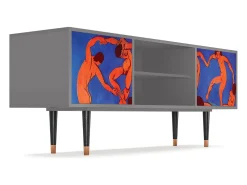 Móvel De Tv| Mueble de TV - 170х69х48 cm - T2 - The Dance by Matisse , Cinza Cinzento
