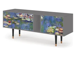 Mueble de TV - 170х69х48 cm - T1 - The water lily pond , Cinza^ Móvel De Tv