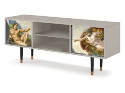 Móvel De Tv* Mueble de TV - 170х69х48 cm - T2 - The Creation of Adam, Areia Bege