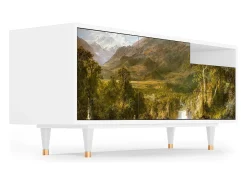 Mueble de TV - 125х56х41 cm - T7 - The Heart of the Andes , Branco^ Móvel De Tv