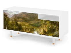 Mueble de TV - 125х56х41 cm - T7 - The Heart of the Andes , Branco^ Móvel De Tv