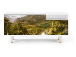 Mueble de TV - 125х56х41 cm - T7 - The Heart of the Andes , Branco^ Móvel De Tv