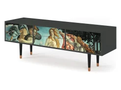 Móvel De Tv* Mueble de TV - 170х59х48 cm - T4 - The Birth of Venus, Antracite Cinza antracite