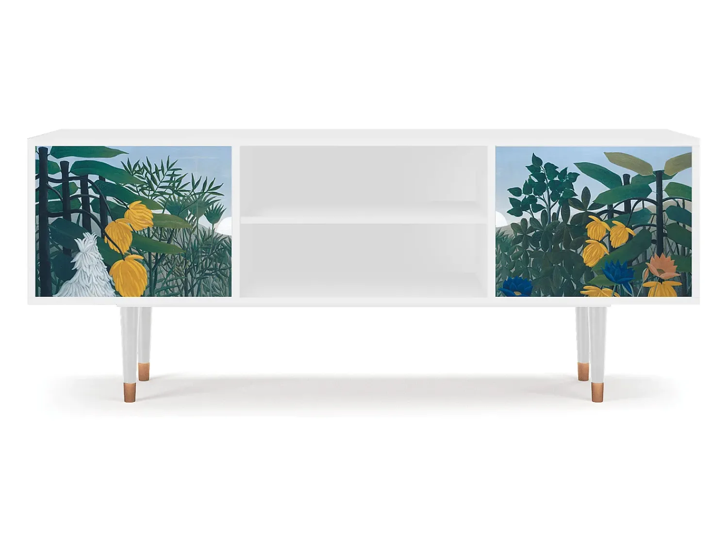 Mueble de TV - 170х69х48 cm - T2 - The Repast of the Lion, Branco^ Móvel De Tv