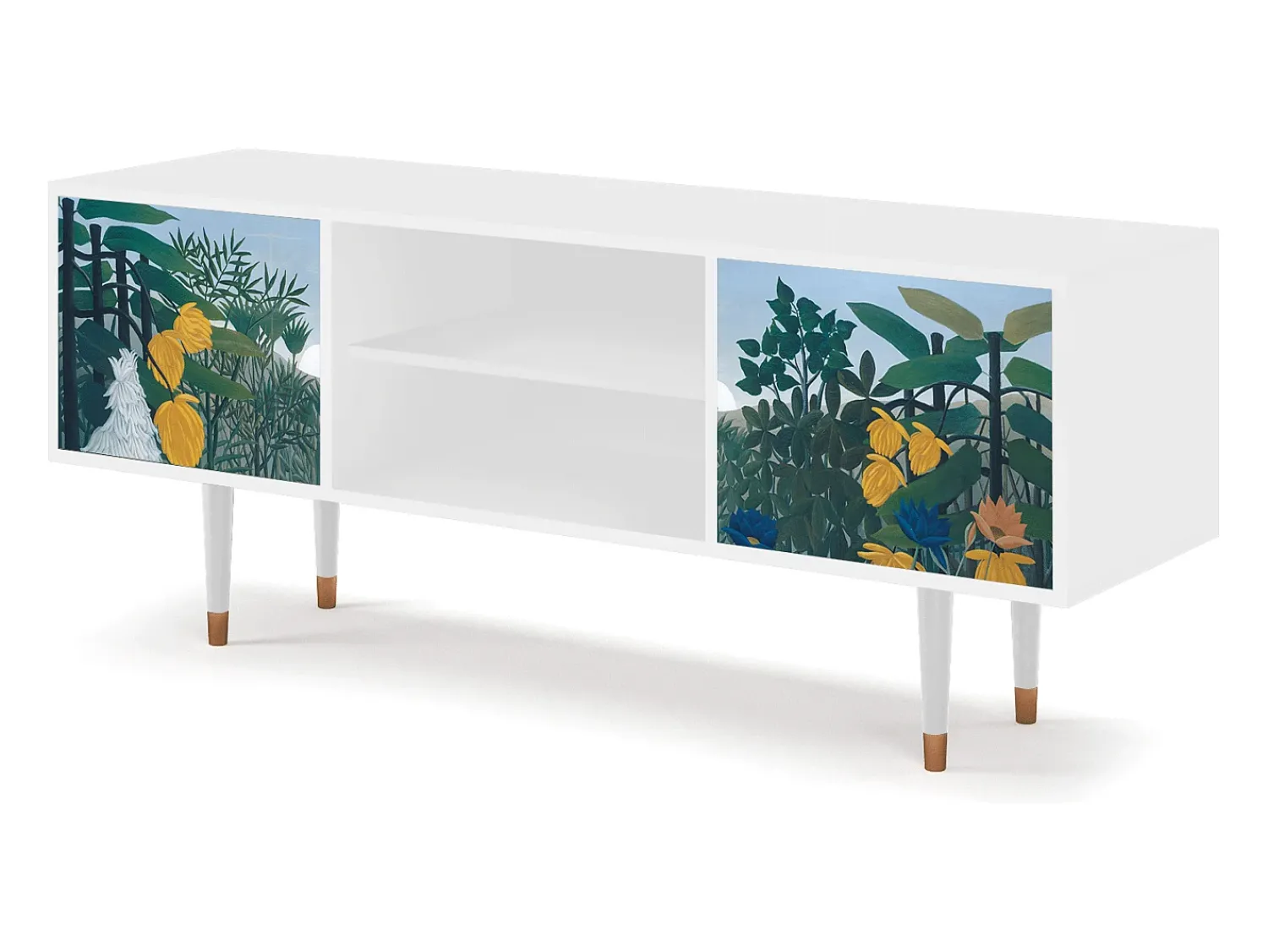 Mueble de TV - 170х69х48 cm - T2 - The Repast of the Lion, Branco^ Móvel De Tv