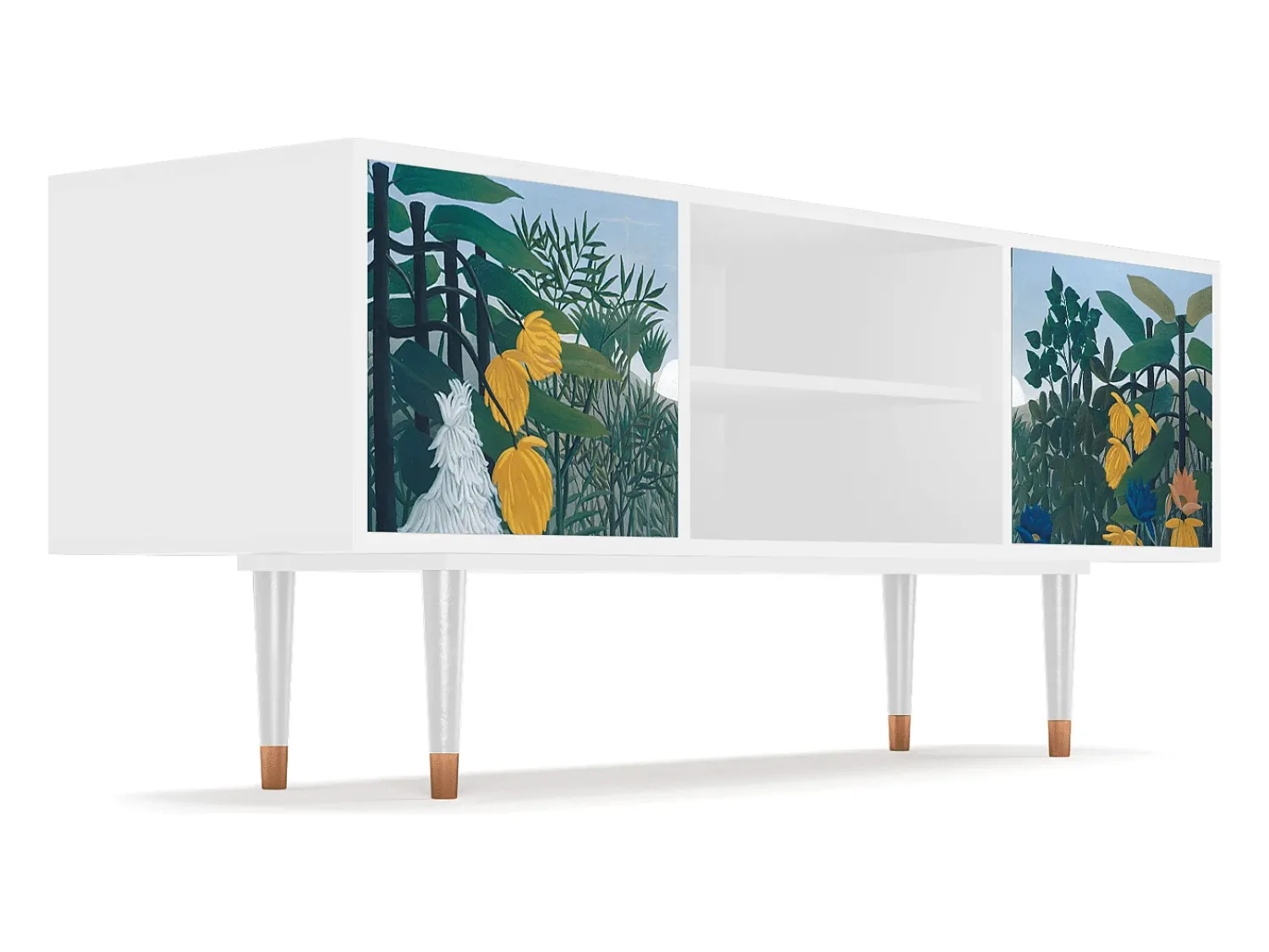 Mueble de TV - 170х69х48 cm - T2 - The Repast of the Lion, Branco^ Móvel De Tv