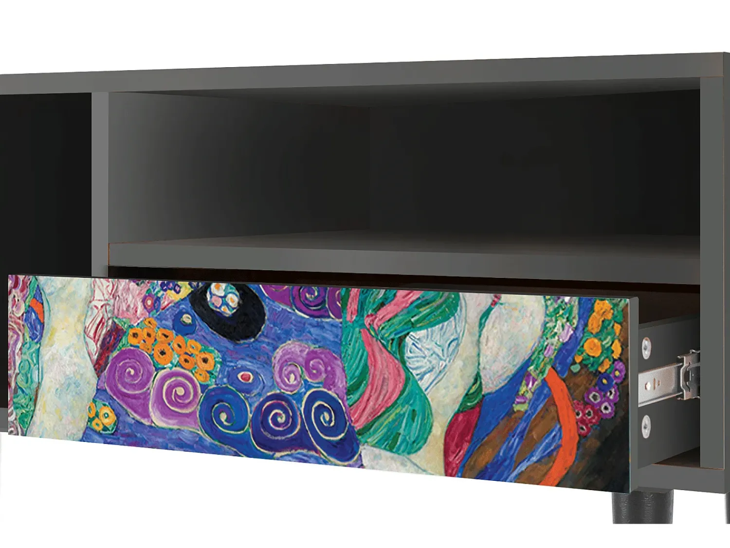 Mueble de TV - 115х59х48 cm - T3 - The Maiden by Klimt, Antracite^ Móvel De Tv