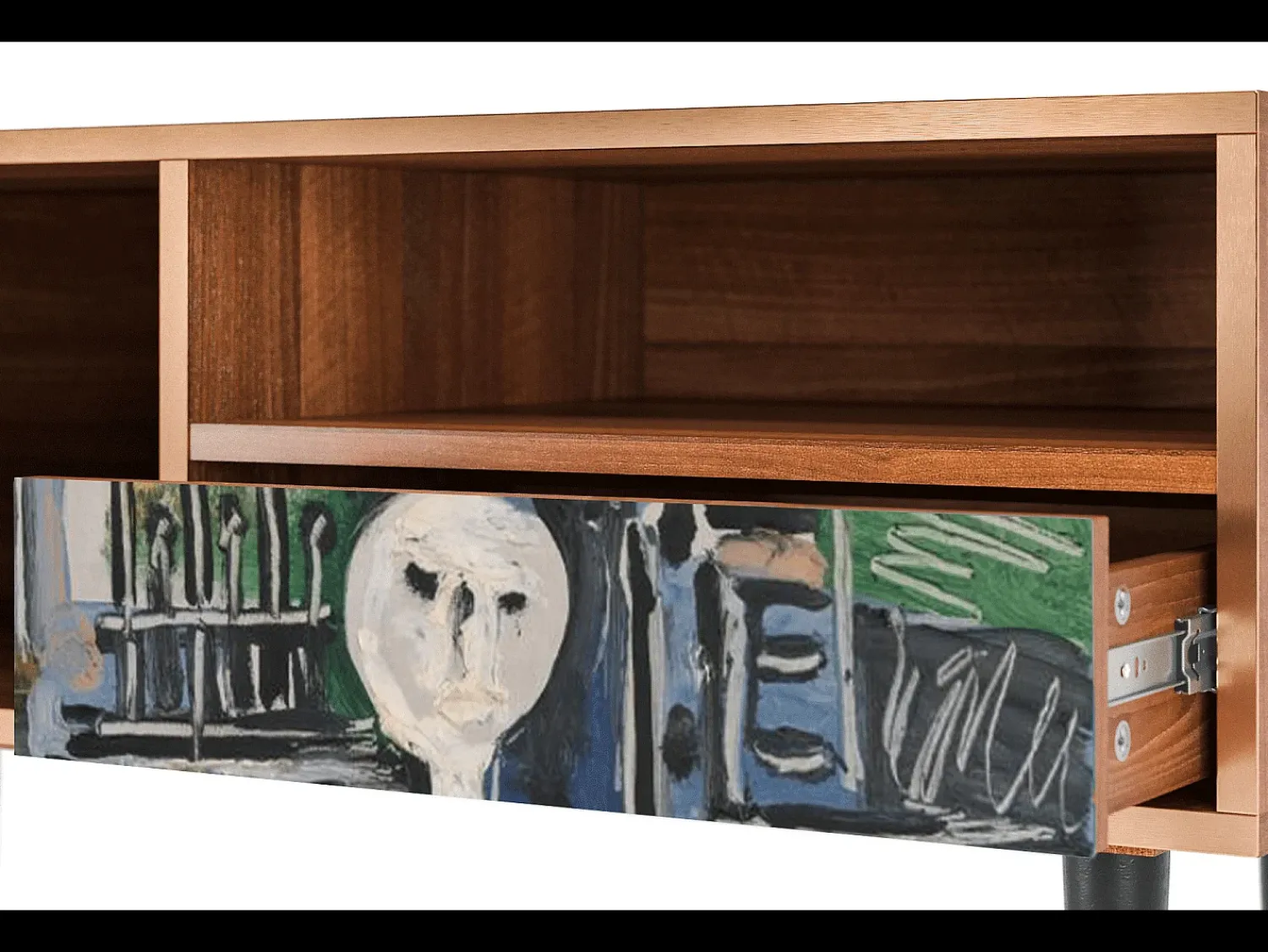 Móvel De Tv| Mueble de TV - 115х59х48 cm - T3 - The Studio , Nogueira Castanho
