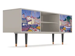 Mueble de TV - 170х69х48 cm - T2 - The Port of Collioure , Areia^ Móvel De Tv