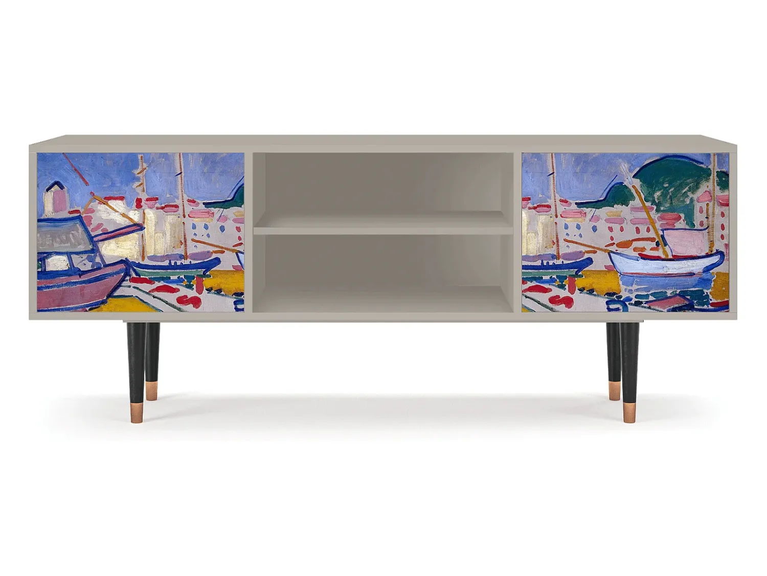 Mueble de TV - 170х69х48 cm - T2 - The Port of Collioure , Areia^ Móvel De Tv