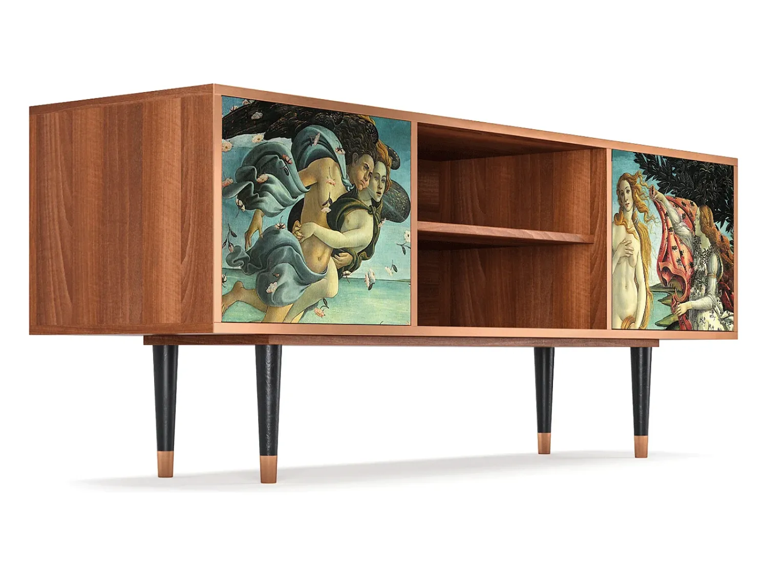 Mueble de TV - 170х69х48 cm - T2 - The Birth of Venus, Nogueira^ Móvel De Tv
