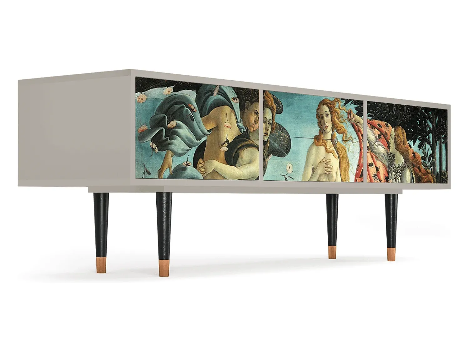 Móvel De Tv| Mueble de TV - 170х59х48 cm - T4 - The Birth of Venus, Areia Bege
