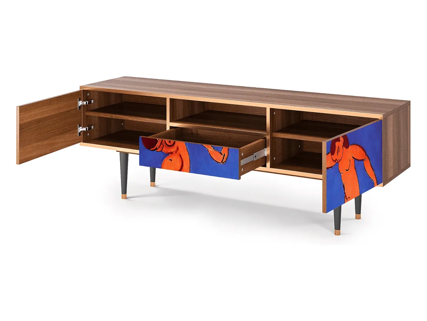 Móvel De Tv| Mueble de TV - 170х59х41 cm - T6 - The Dance by Matisse , Nogueira Castanho