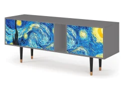 Mueble de TV - 170х69х48 cm - T1 - The Starry Night , Cinza^ Móvel De Tv