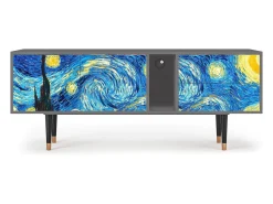 Mueble de TV - 170х69х48 cm - T1 - The Starry Night , Cinza^ Móvel De Tv