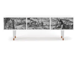 Móvel De Tv| Mueble de TV - 170х59х48 cm - T4 - The Temptation, Branco Bege