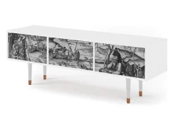 Móvel De Tv| Mueble de TV - 170х59х48 cm - T4 - The Temptation, Branco Bege