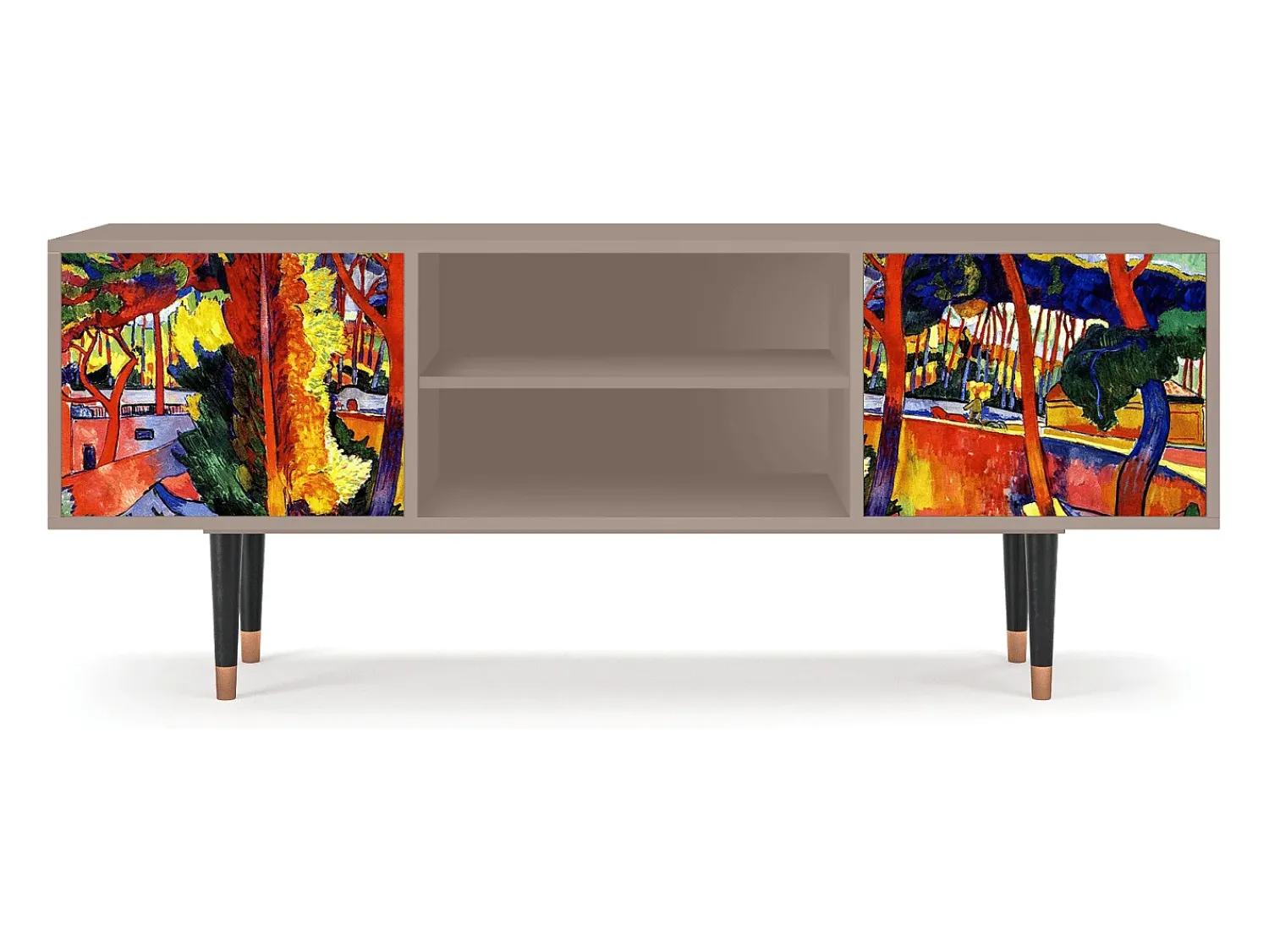 Móvel De Tv* Mueble de TV - 170х69х48 cm - T2 - The Turning Road, Latte Bege