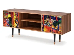 Móvel De Tv| Mueble de TV - 170х69х48 cm - T2 - The Turning Road, Nogueira Castanho