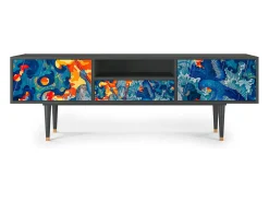 Móvel De Tv* Mueble de TV - 170х59х41 cm - T6 - The Girl - James Jean, Antracite Cinza antracite