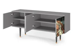Móvel De Tv| Mueble de TV - 150х69х41 cm - T5 - The Birth of Venus, Cinza Cinzento