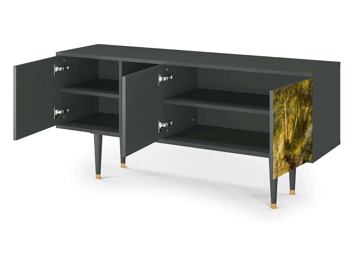 Mueble de TV - 150х69х41 cm - T5 - The Heart of the Andes , Antracite^ Móvel De Tv