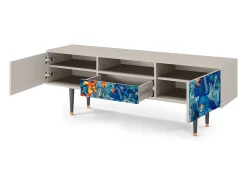 Móvel De Tv* Mueble de TV - 170х59х41 cm - T6 - The Girl - James Jean, Areia Bege