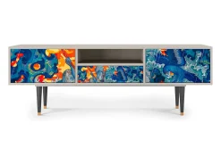 Móvel De Tv* Mueble de TV - 170х59х41 cm - T6 - The Girl - James Jean, Areia Bege