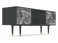 Móvel De Tv| Mueble de TV - 170х69х48 cm - T2 - The Temptation, Antracite Cinza antracite