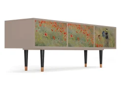 Móvel De Tv| Mueble de TV - 170х59х48 cm - T4 - The Poppy Field , Latte Bege
