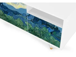 Mueble de TV - 125х56х41 cm - T7 - The Oil Trees, Branco^ Móvel De Tv