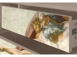 Mueble de TV - 170х59х48 cm - T4 - The Creation of Adam, Latte^ Móvel De Tv