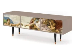 Mueble de TV - 170х59х48 cm - T4 - The Creation of Adam, Latte^ Móvel De Tv