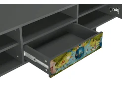 Móvel De Tv* Mueble de TV - 170х59х41 cm - T6 - The Garden 2 by Bosch, Antracite Cinza antracite