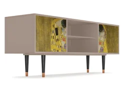 Móvel De Tv* Mueble de TV - 170х69х48 cm - T2 - The Kiss by Klimt , Latte Bege