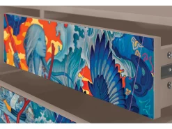 Mueble de TV - 170х59х48 cm - T4 - The Girl - James Jean, Latte^ Móvel De Tv