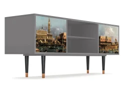 Móvel De Tv| Mueble de TV - 170х69х48 cm - T2 - The Bucintoro, Cinza Cinzento