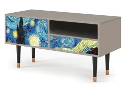 Discount Mueble de TV - 115х59х48 cm - T3 - The Starry Night , Areia Bege