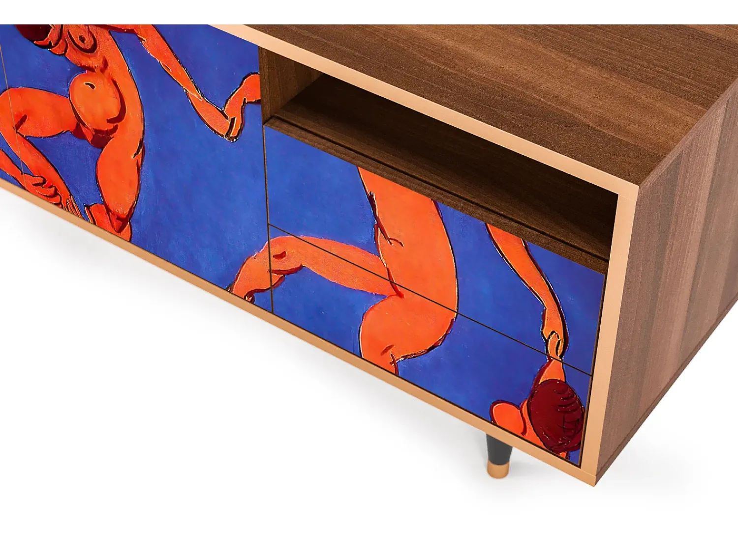 Móvel De Tv| Mueble de TV - 125х56х41 cm - T7 - The Dance by Matisse , Nogueira Castanho