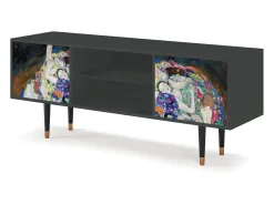Clearance Mueble de TV - 170х69х48 cm - T2 - The Maiden by Klimt, Antracite Cinza antracite