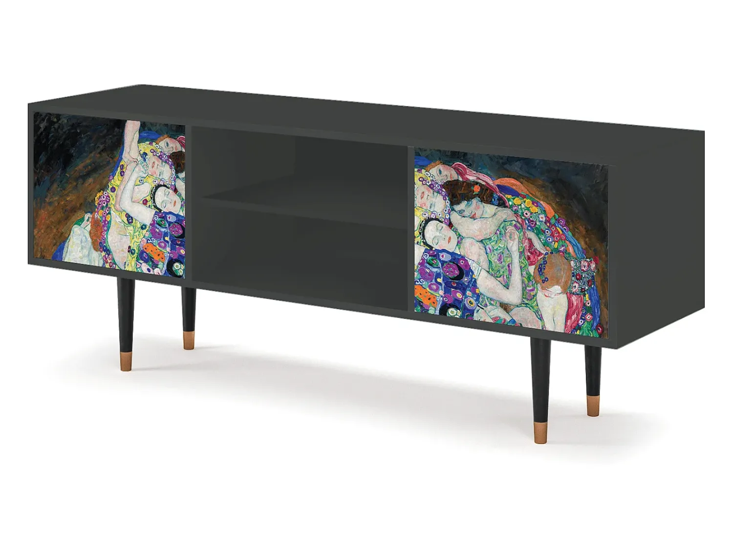 Clearance Mueble de TV - 170х69х48 cm - T2 - The Maiden by Klimt, Antracite Cinza antracite