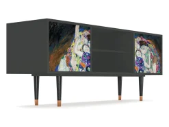 Clearance Mueble de TV - 170х69х48 cm - T2 - The Maiden by Klimt, Antracite Cinza antracite