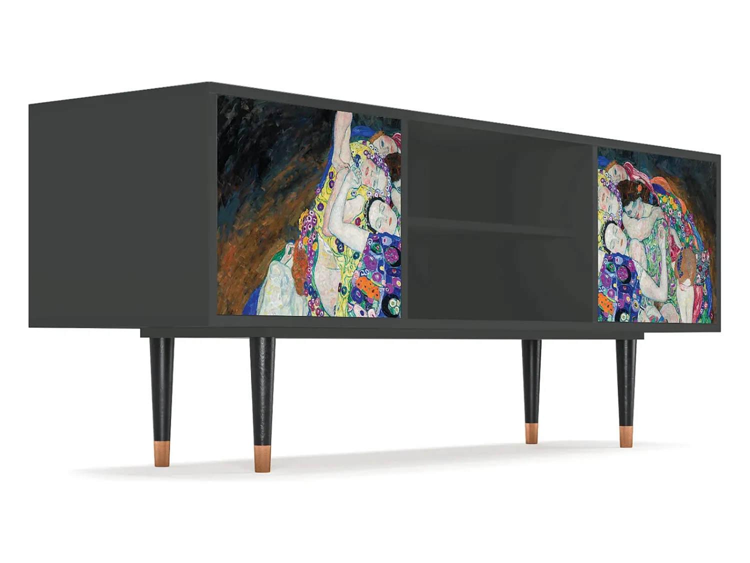 Clearance Mueble de TV - 170х69х48 cm - T2 - The Maiden by Klimt, Antracite Cinza antracite
