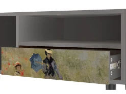 Sale Mueble de TV - 115х59х48 cm - T3 - The Poppy Field , Cinza Cinzento
